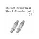 580028 Stoßdämpfer Aluminium, 2 Stück