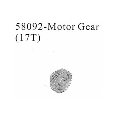 Motorritzel 17 Zähne Modul 0,4