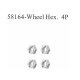 58164 Radmitnehmer 4 Stück