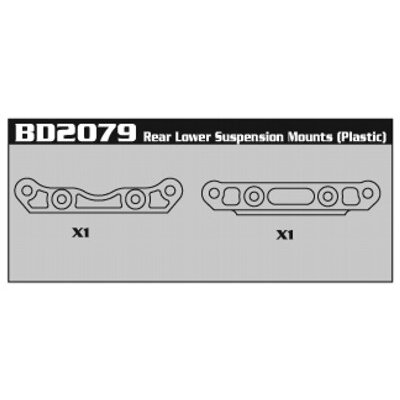 BD2079 Rear Lower Suspension Mounts