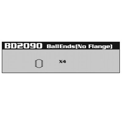 BD2090 Ball Ends W/0 Flange