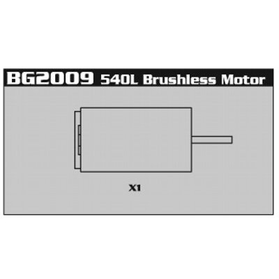 BG2009 540L Brushless Motor