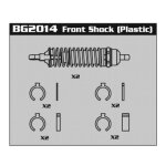 BG2014 14mm Stoßdämpfer vorn Shocks (Plastic)...