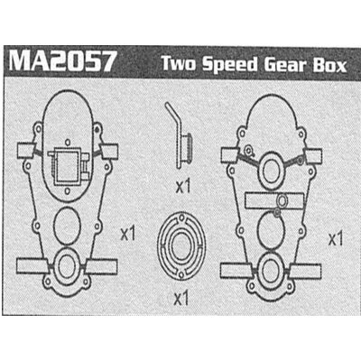 MA2057 Two Speed Gear Box Raptor