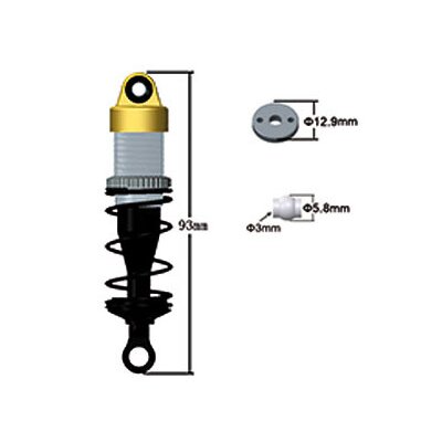 ES1062 Stoßdämpfer hinten AM10SC PRO