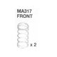 MA317 Dämpferfeder vorne weiß AM10SC