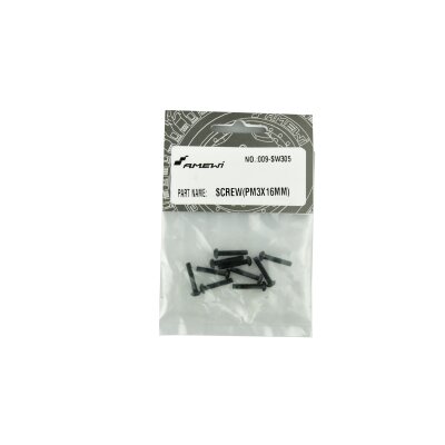 SW305 Linsenkopfschraube M3x16 mm 10 Stück, EVO-X 6000