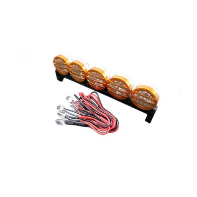 Dachscheinwerfer Set Metall 5 Scheinwerfer inkl. LEDs