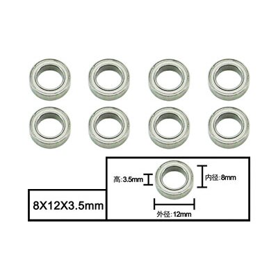 8x12x3.5mm Ball bearings Apache/Surpass Wild