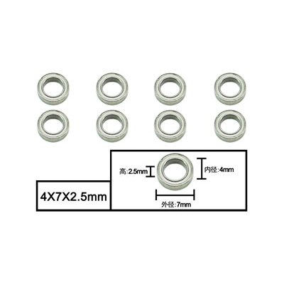 4x7x2.5mm Ball bearings Apache/Surpass Wild