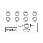 4x7x2.5mm Ball bearings Apache/Surpass Wild