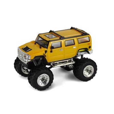 Mini Hummer Monstertruck 1:64, LED-Beleuchtung