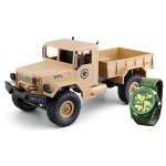 U.S. Milit&auml;r Truck 4WD 1:16 RTR sandfarben + Uhr