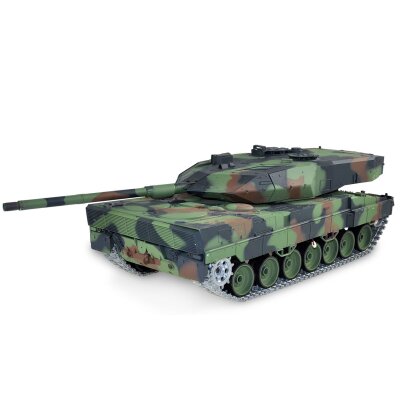 Panzer Leopard 2A6, Rauch & Sound 1:16, Metallgetriebe & -Ketten, 2,4GHz