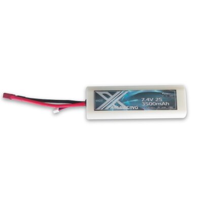 LiPo Akku 2S 7,4V 3000mAh 20C Hardcase rund, DEANS