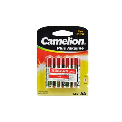 4er Blister Camelion Plus Alkaline 1,5V AA Batterien