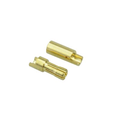 5,5mm Goldkontakt geschlitzt Stecker & Buchse