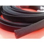 Gewebeschlauch 3mm, 50 Meter schwarz