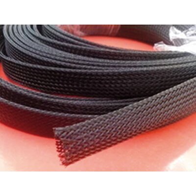 Gewebeschlauch 6mm 50 Meter schwarz