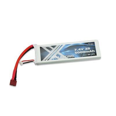 LiPo Akku 2S 7,4V 5000mAh 40C Softcase, DEANS