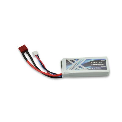 LiPo Akku 2S 7.4V 1500mah 20C Softcase, DEANS