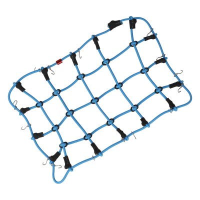 Gepäcknetz mit Haken Blau (190mm x 120mm)