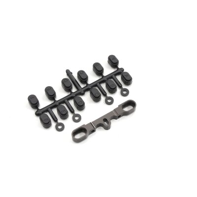 QUERLENKERSTIFTHALTERUNG ALU, HINTEN,  ZX7 - GRAU