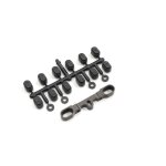 QUERLENKERSTIFTHALTERUNG ALU, HINTEN,  ZX7 - GRAU