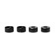 Lower Shock Seal Cap Black 0.5mm 4pcs