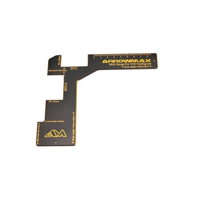 Regulation Gauge For 1/10 Electric Touring Cars Black Golden