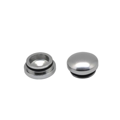 18MM ALUMINUM END CAP - SILVER (2)