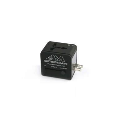 AM Multi-Nation Travel Adapter With USB Charger