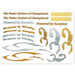 Scorpion Water Slide Decal 002 (A4 Size)