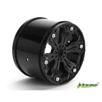 Felge schwarz 3.8 Traxxas Style Bead 1 Paar