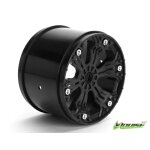 Felge schwarz 3.8 Traxxas Style Bead 1 Paar