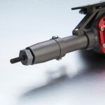 Antriebseinheit Hinten komplett V2 Titan/Rot Axial SCX 10