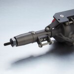Antriebseinheit Hinten komplett V2 Titan/Rot Axial SCX 10