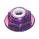 8-32 Mutter mit Flansch Purple (4)