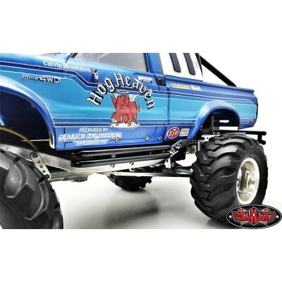 Steel Tube Side Steps for Tamiya Hilux & Bruiser (Black)