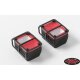Colored Functional Rear Taillight w/Metal Frame for Axial SC