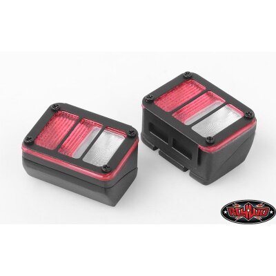 Colored Functional Rear Taillight w/Grid Frame for Axial SCX