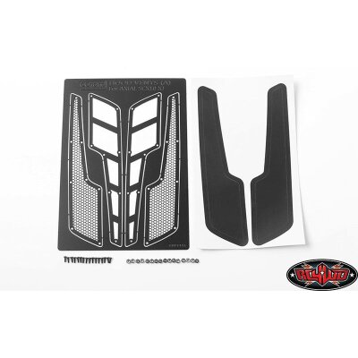 Metal Hood Vents for Axial SCX10 XJ (Black Style A)