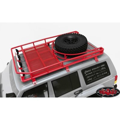 Krabs Roof Rack w/Spare Tire Mount for Axial SCX10 II XJ (Re