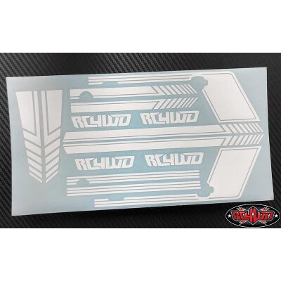 White RC 4WD Z-B0177 Rc4wd Clean Stripes for D110 Decal Sheet 