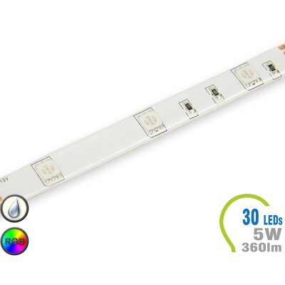 LED Stripe 30 LED/m 360 lm/m RGB IP65