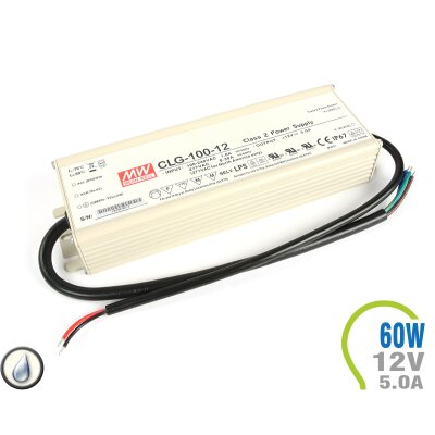 LED Netzteil Meanwell 60W 12V 5.0A Metall IP65