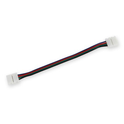 LED Stripe Verbinder gerade mit Kabel 5050 RGB (10mm)