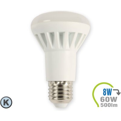 E27 LED Lampe 8W Spot R63 Kaltweiß