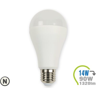 E27 LED Lampe 14W A65  Neutralweiß