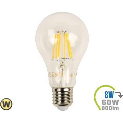 E27 LED Lampe 8W Filament A67 Warmweiß